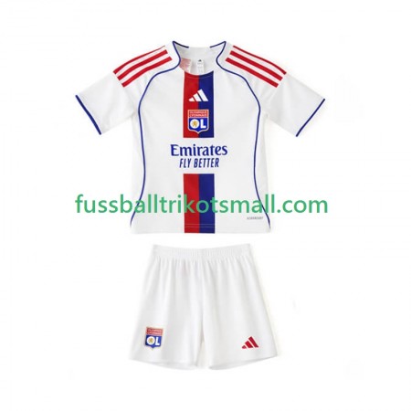 Fußballtrikots Olympique lyon Kinder 2025-2026 Kurzarm Heimtrikotsatz kaufen